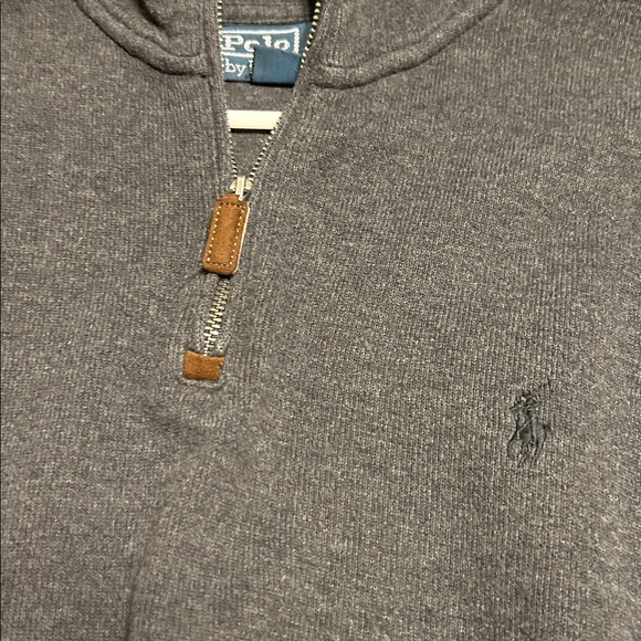 Ralph Lauren Men's Charcoal Zip-Up Sweater - Picture 8 of 8